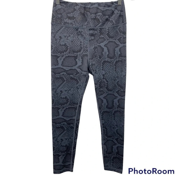 All Fenix Charcoal Python Print leggings high rise size large - Picture 2 of 10